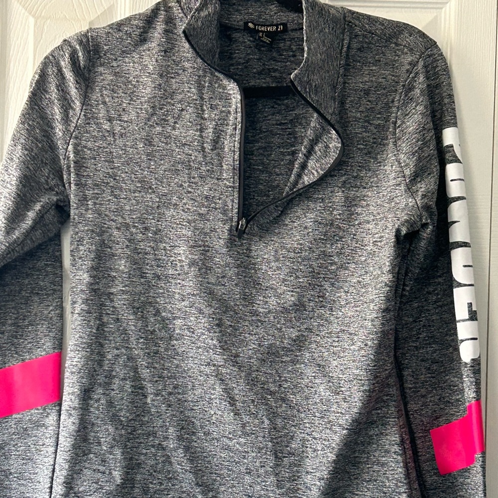 Gray L workout top from Forever21